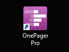 Open OnePager to make a Gantt chart.