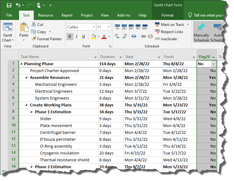 Export Project To Excel Gantt Chart