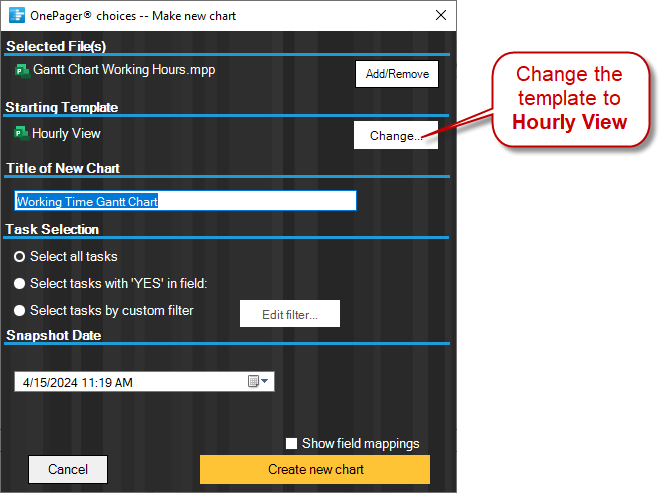 Create a Gantt Chart