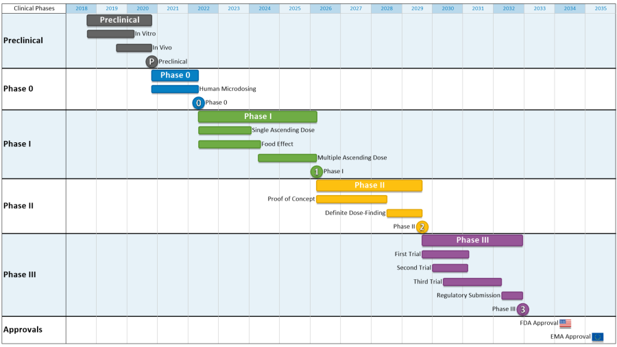 Microsoft Project Timeline with Key Milestones | OnePager