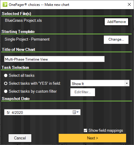 Easy import wizard takes your Excel project plan and creates a beautiful Gantt chart.