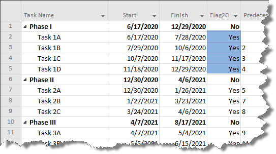 Microsoft Project Server plan