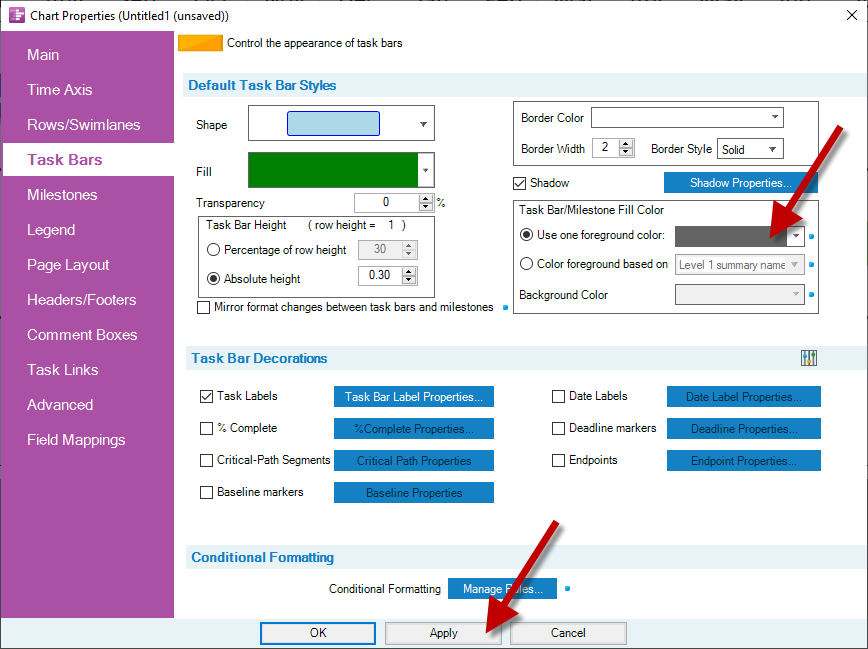 Remove phase-driven color from the project timeline