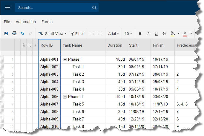 Smartsheet Export Gantt Chart