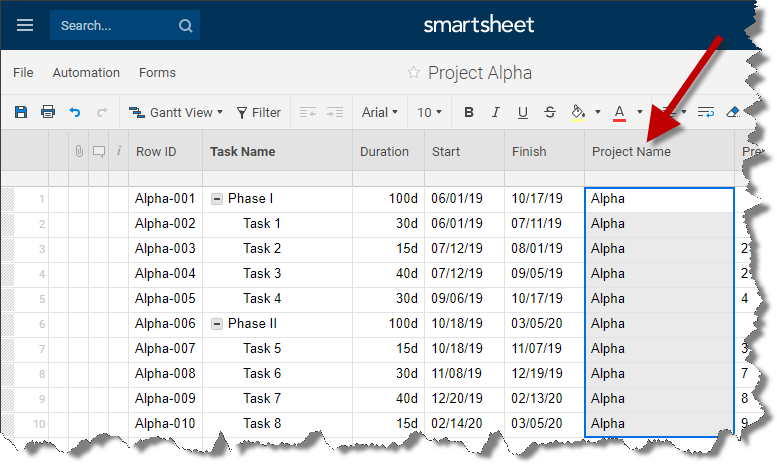 Smartsheet Export Gantt Chart