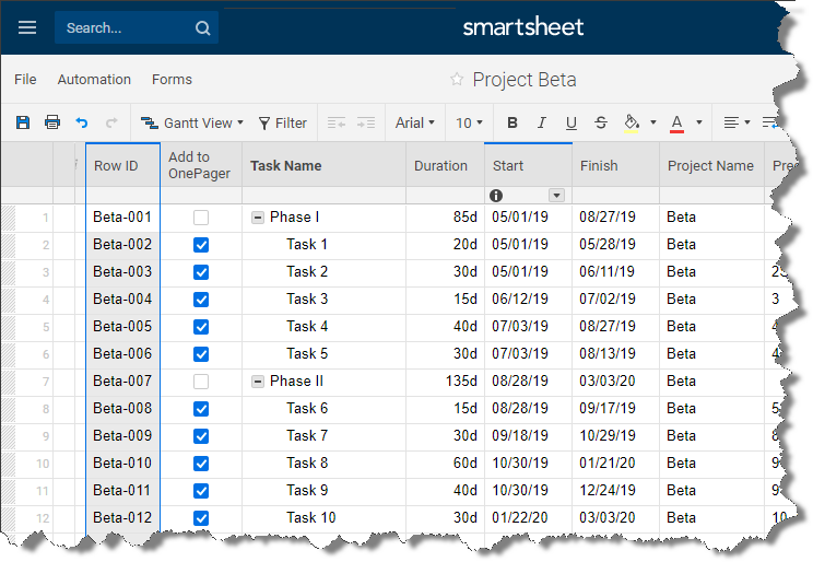 Smartsheet Export Gantt Chart