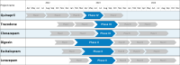 Show the active phase of each Smartsheet project in a portfolio.