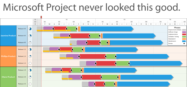 Timeline Software For Microsoft Project Onepager Pro