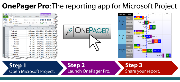 OnePager Pro: The reporting app for Microsoft Project