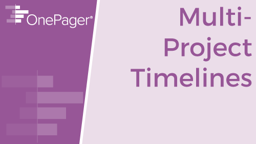 Create a Gantt chart from multiple Microsoft Project files.