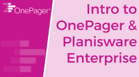 Import directly from Planisware Enterprise into OnePager Bundle.