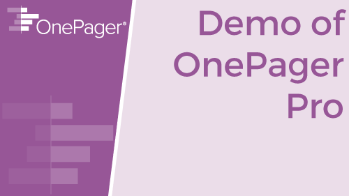 OnePager Pro Demonstration