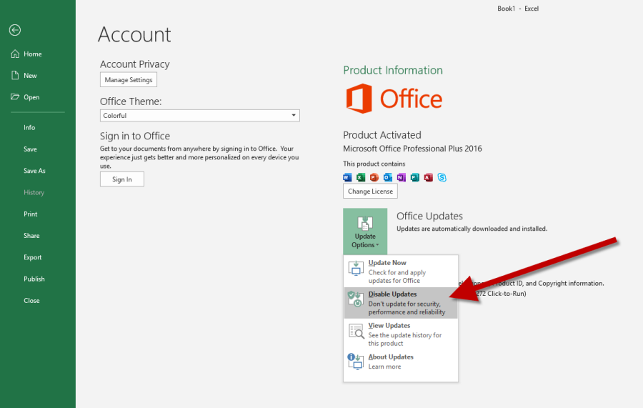 prevent microsoft office updates prevent microsoft office updates
