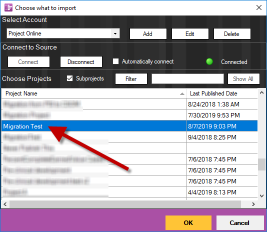Select Project Online plan instead of Project Server 2013.