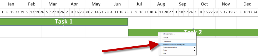 Combine two tasks into a combined summary task
