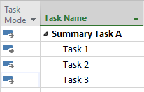 Auto-scheduling tasks in Microsoft Project