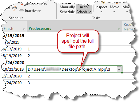 File path to first project plan.