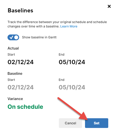 Smartsheet Baselines | Smartsheet Tips